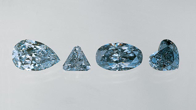 蓝色钻石与蓝宝石蓝萤石的区分