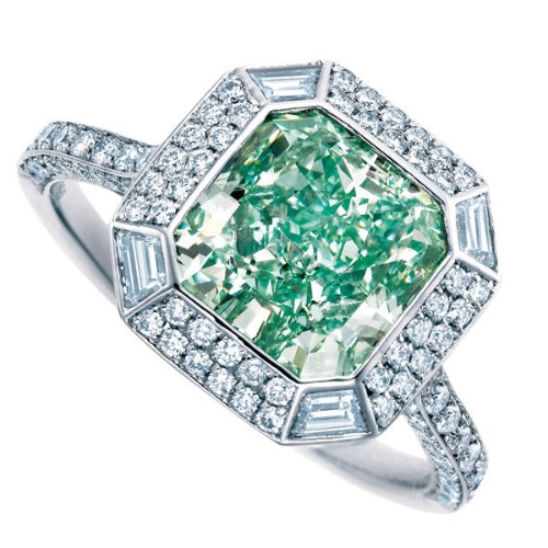 天然绿色钻石与人工合成绿钻